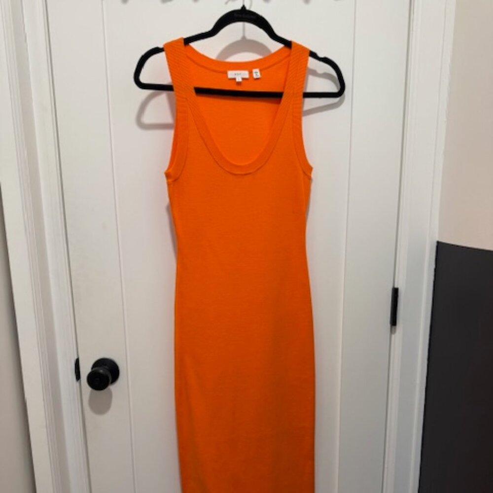 Never Been Worn Fitted Orange A.L.C Bodycon Dress